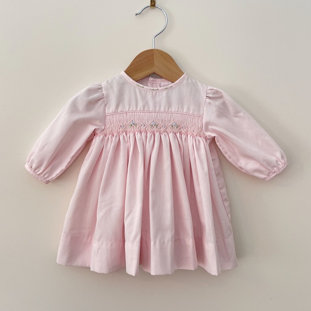 PETIT AMI EUC Hand Smocked Soft Pink Spring Heirloom Dress